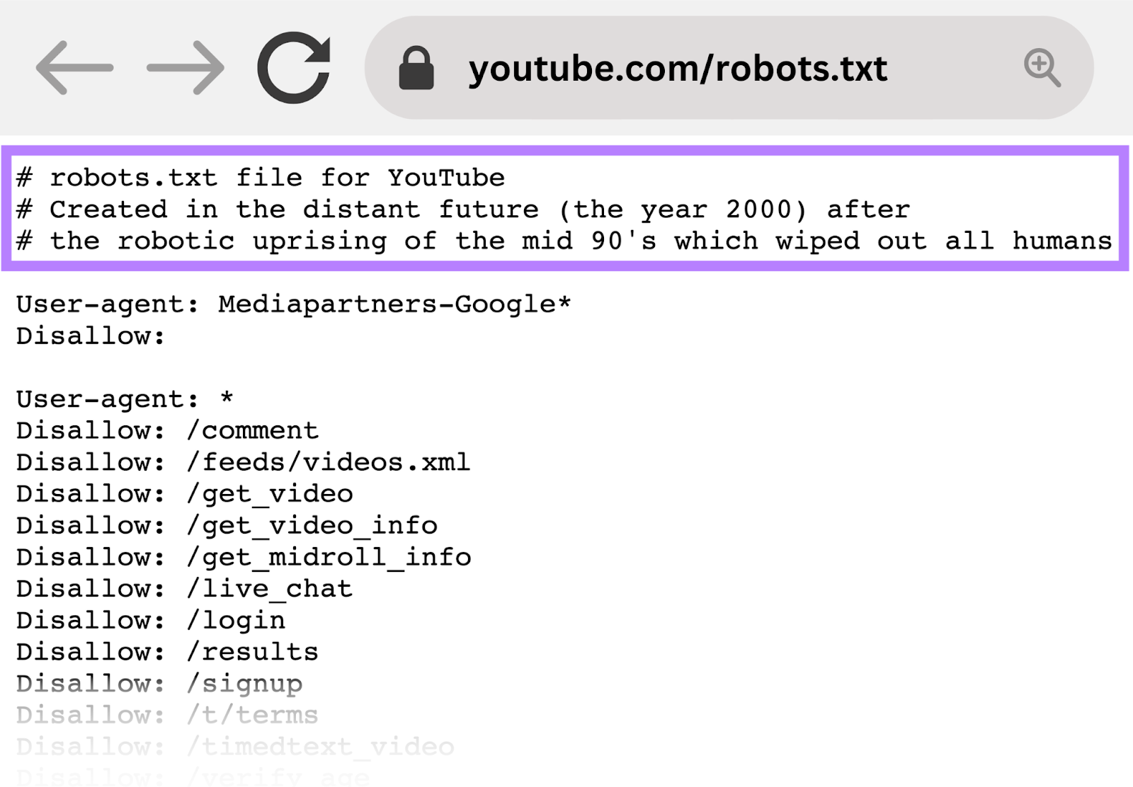 Пример роботс тхт. Robots.txt как создать.